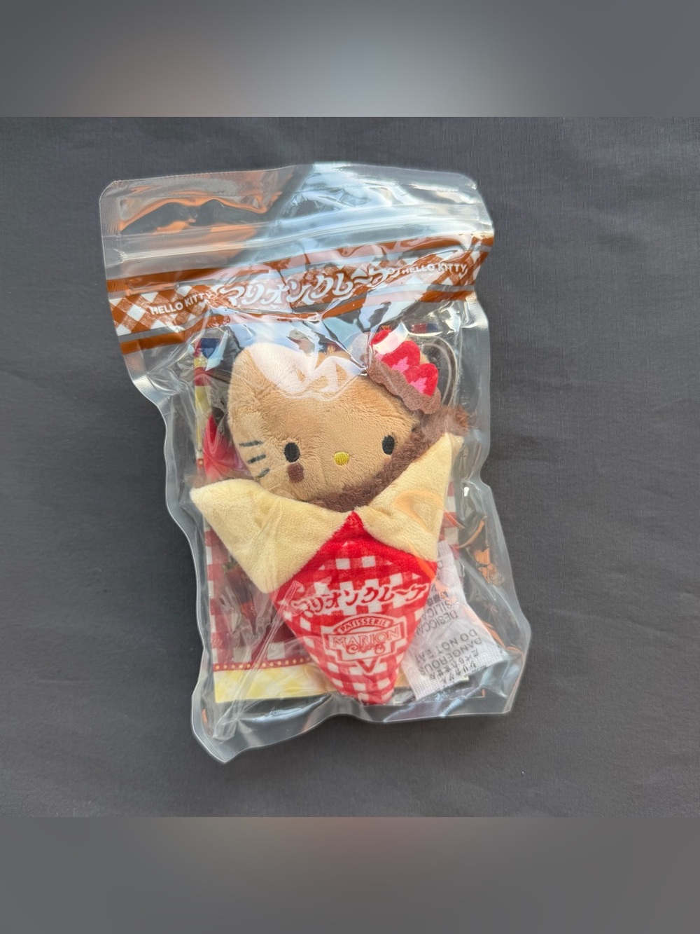 Sanrio X Lowson Chocolate Strawberry crepe Plush /keychain